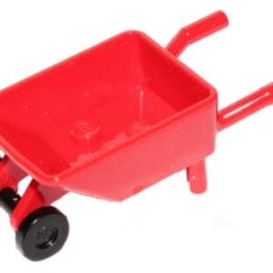 LEGO Kruiwagen met Dubbele Wielen ROOD