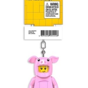 LEGO LED Sleutelhanger Meisje in Varkenspak