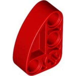 LEGO Liftarm 2x3 L-Shape Kwart Ellipse ROOD