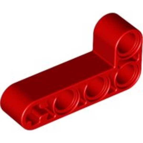LEGO Liftarm 2x4 L-Vorm ROOD (100 stuks)
