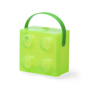 LEGO Lunchbox met Handvat TRANSPARANT GROEN