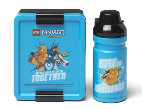 LEGO Lunchset Ninjago Dragons Rising BLAUW
