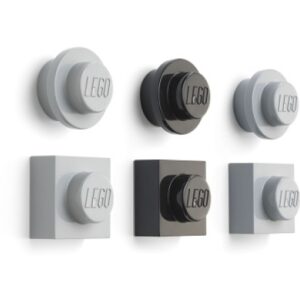 LEGO Magneetset (6 stuks) ZWART-GRIJS