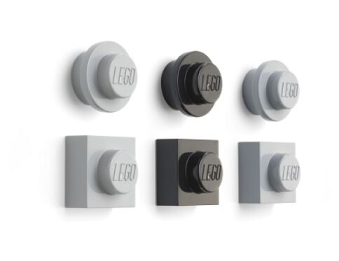 LEGO Magneetset (6 stuks) ZWART-GRIJS