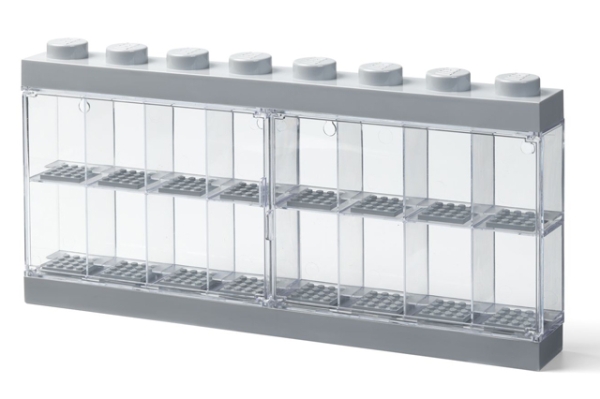 LEGO Minifiguur Display Case 16 LICHTGRIJS