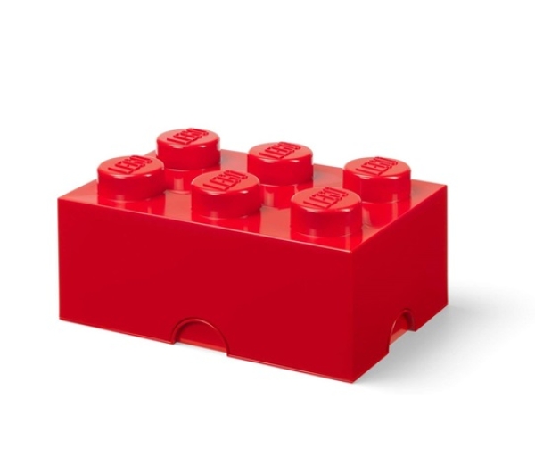 LEGO Opbergbox 6 ROOD