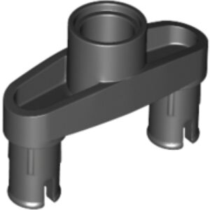 LEGO Pin Connector 3L met 2 Pinnen en Gat ZWART (100 stuks)