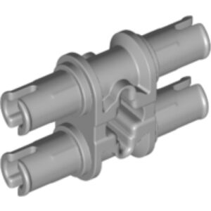 LEGO Pin Dubbel met As Gat LICHTGRIJS (100 stuks)