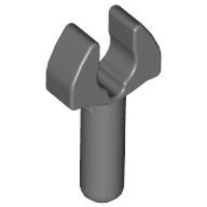 LEGO Pin met Mechanische Clip DONKERGRIJS (100 stuks)