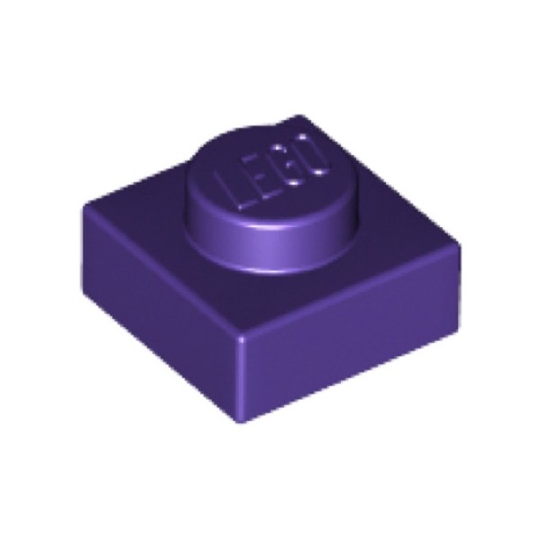 LEGO Plaat 1x1 PAARS (100 stuks)