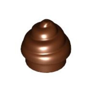 LEGO Softijs Swirl BRUIN (10 stuks)