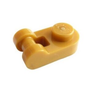 LEGO Plaat 1x1 Rond met Hendel GOUDKLEURIG (100 stuks)