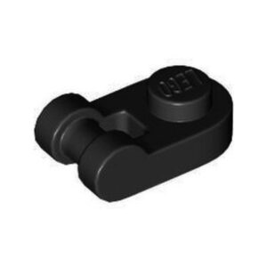 LEGO Plaat 1x1 Rond met Hendel ZWART (100 stuks)