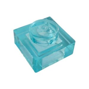 LEGO Plaat 1x1 TRANSPARANT LICHTBLAUW (100 stuks)