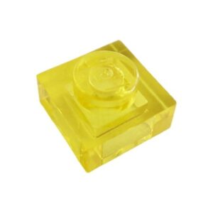 LEGO Plaat 1x1 TRANSPARANT GEEL (100 stuks)