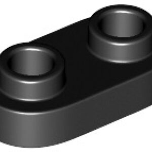 LEGO Plaat 1x2 Afgerond ZWART (100 stuks)