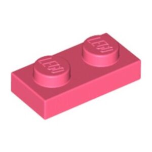 LEGO Plaat 1x2 KORAAL (100 stuks)