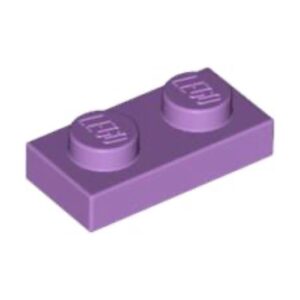 LEGO Plaat 1x2 LAVENDEL (100 stuks)