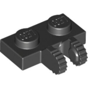 LEGO Plaat 1x2 Scharnier Clips Verticaal ZWART (100 stuks)