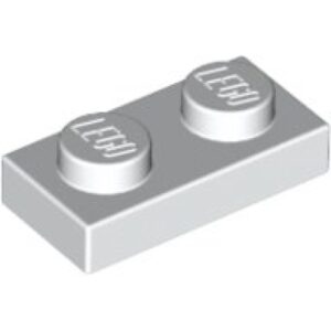 LEGO Plaat 1x2 WIT (100 stuks)