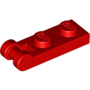 LEGO Plaat 1x2 met Hendel op Eind ROOD (100 stuks)