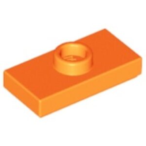 LEGO Plaat 1x2 met Nop ORANJE (100 stuks)