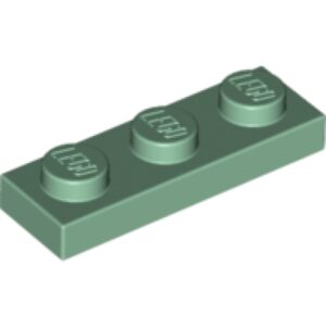LEGO Plaat 1x3 ZANDGROEN (100 stuks)