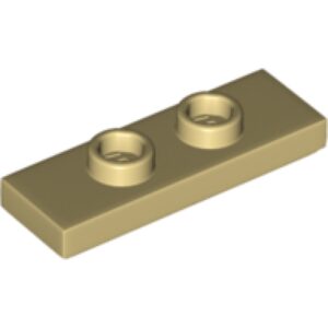 LEGO Plaat 1x3 met 2 Noppen BEIGE (100 stuks)