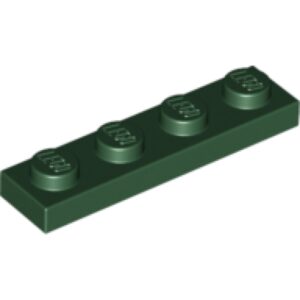 LEGO Plaat 1x4 DONKERGROEN (100 stuks)
