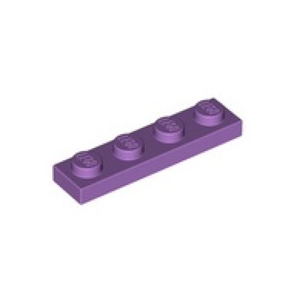 LEGO Plaat 1x4 LAVENDEL (100 stuks)