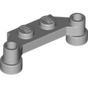 LEGO Plaat 1x4 Offset LICHTGRIJS (100 stuks)