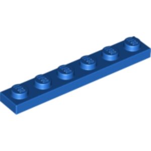 LEGO Plaat 1x6 BLAUW (100 stuks)