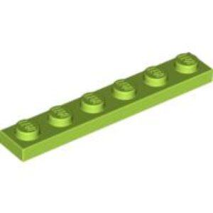 LEGO Plaat 1x6 LIMEGROEN (100 stuks)
