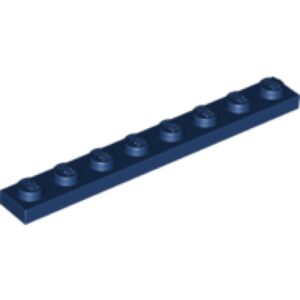 LEGO Plaat 1x8 DONKERBLAUW (100 stuks)