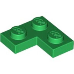 LEGO Plaat 2x2 Hoek GROEN (100 stuks)