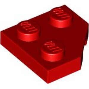 LEGO Plaat 2x2 Hoek Wedge ROOD (100 stuks)