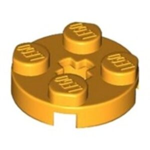 LEGO Plaat 2x2 Rond OKERGEEL (100 stuks)