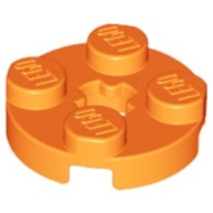 LEGO Plaat 2x2 Rond ORANJE (100 stuks)