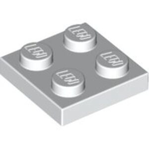 LEGO Plaat 2x2 WIT (100 stuks)