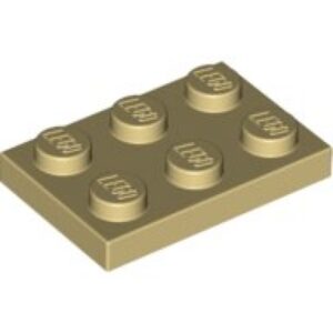 LEGO Plaat 2x3 BEIGE (100 stuks)
