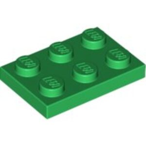 LEGO Plaat 2x3 GROEN (100 stuks)