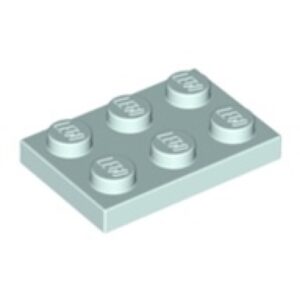 LEGO Plaat 2x3 LICHTAQUA (100 stuks)