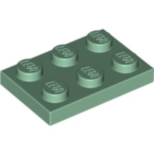 LEGO Plaat 2x3 ZANDGROEN (100 stuks)