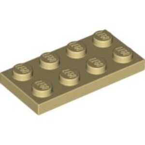 LEGO Plaat 2x4 BEIGE (100 stuks)