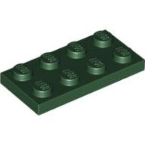 LEGO Plaat 2x4 DONKERGROEN (100 stuks)