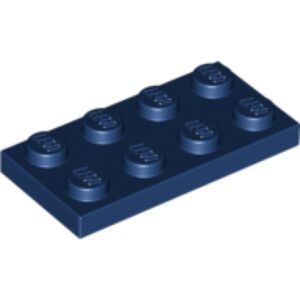 LEGO Plaat 2x4 DONKERBLAUW (100 stuks)
