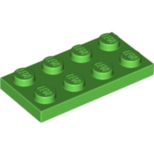 LEGO Plaat 2x4 HELDERGROEN (100 stuks)