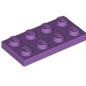 LEGO Plaat 2x4 LAVENDEL (100 stuks)