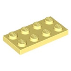 LEGO Plaat 2x4 LICHTGEEL (100 stuks)