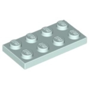 LEGO Plaat 2x4 LICHTAQUA (100 stuks)
